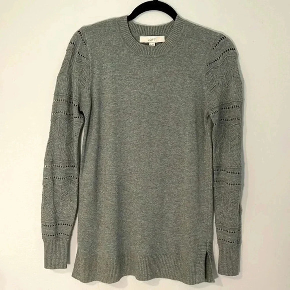 The Loft Women's Stitched Sleeve Sweater‎ Green Size XS - Picture 3 of 10